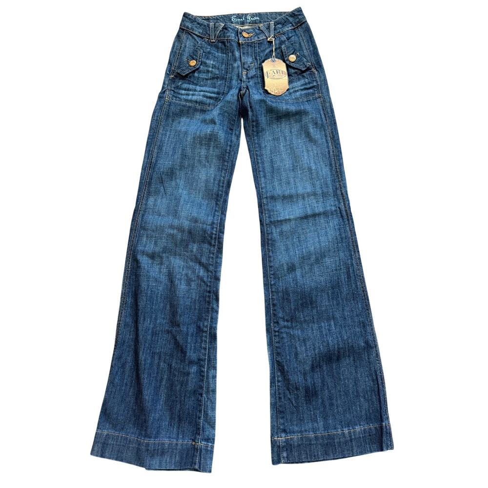 NWT Vintage Y2K Earl Jean Slim Boot Cut Jeans Size 25x34